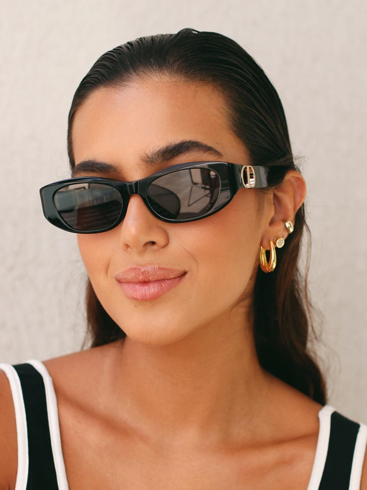 Dior 30Montaigne S9U Slim Sunglasses in Black Gold