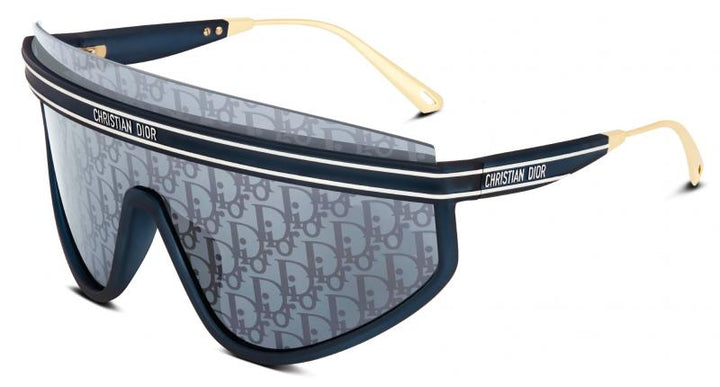 Dior DiorClub M2U Mask Sunglasses in Blue Monogram Logo