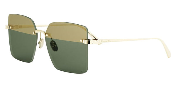 Dior CDior S3U Rimless Sunglasses in Green Mirror