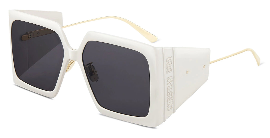 Dior DiorSolar S1U Oversized Sunglasses in White