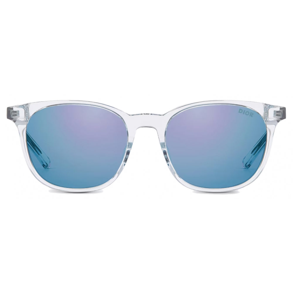 Dior Indior S1F Aviator Sunglasses in Clear Blue Mirror