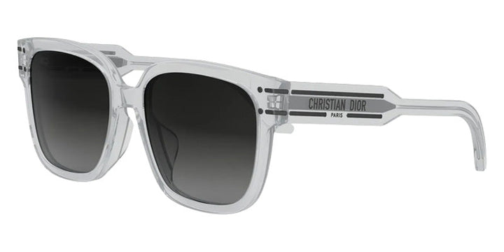 Dior Signature S7F Sunglasses in Transparent Grey