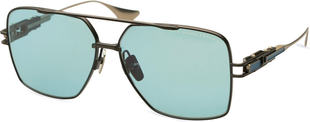 Dita Grand Emperik Aviator Sunglasses in Black Blue