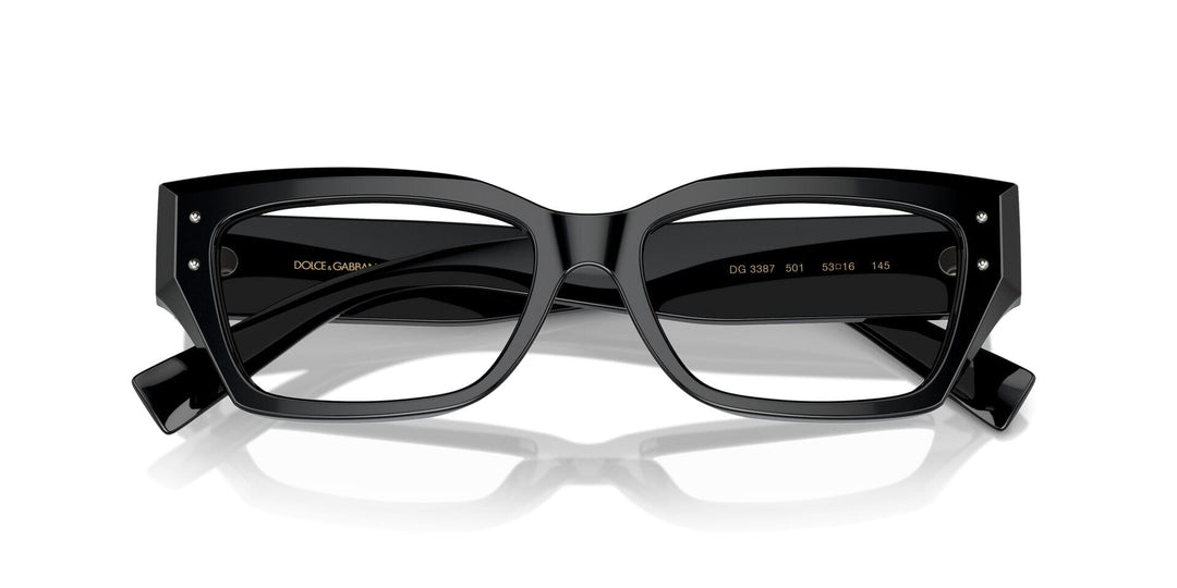 Dolce & Gabbana DG3387 Black Cat Eye Frames
