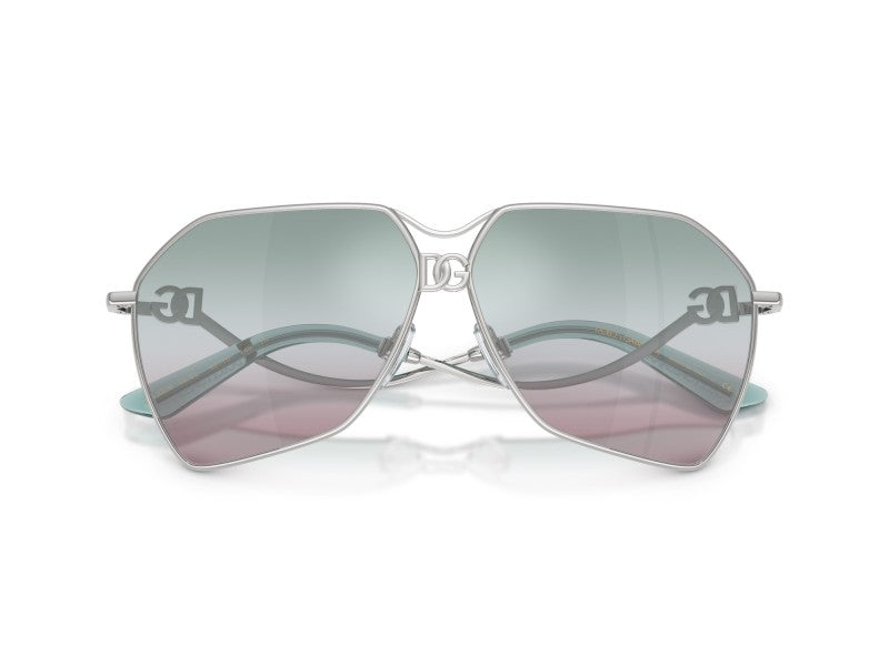 Dolce &amp; Gabbana DG2298B Gafas de sol con escudo negro cristalino 