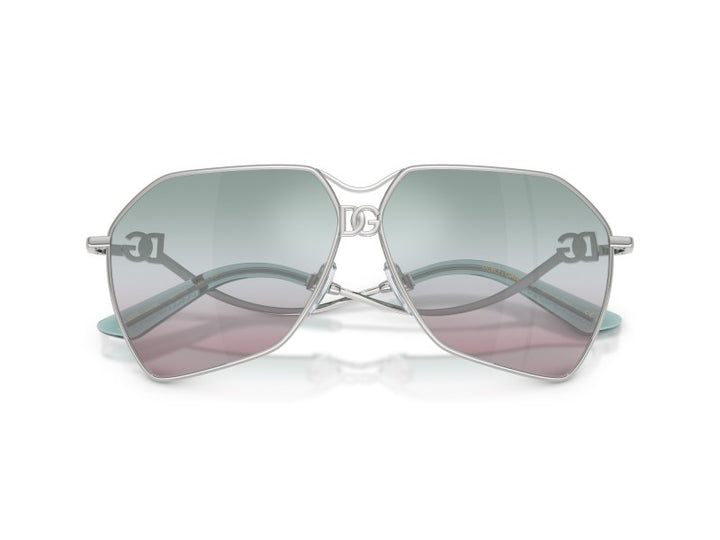 Dolce &amp; Gabbana DG2298B Gafas de sol con escudo negro cristalino 