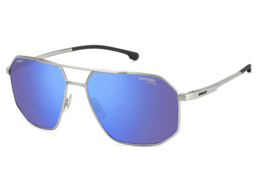 Carrera Ducatti 037/S Sunglasses in Silver Blue Mirror