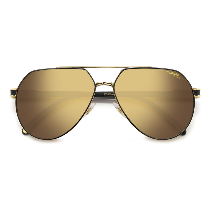 1067/S Aviator Sunglasses in Gold Polarized Mirror
