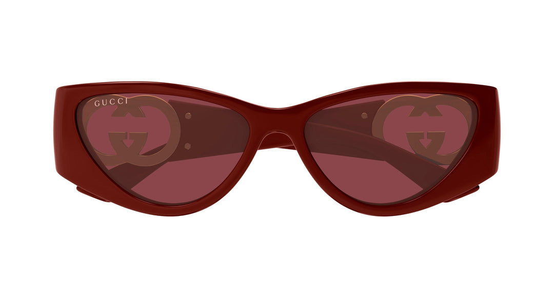 Gucci GG1824S Cat Eye Sunglasses in Burgundy