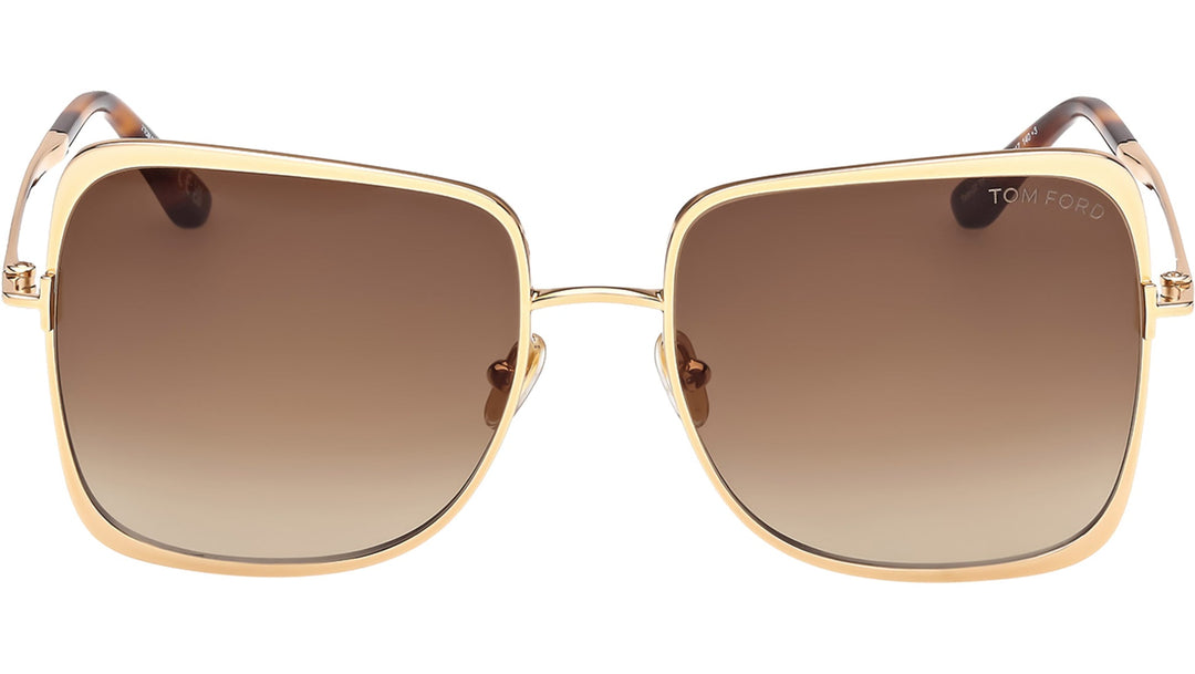 Tom Ford Tara FT1319 Sunglasses in Gold Brown