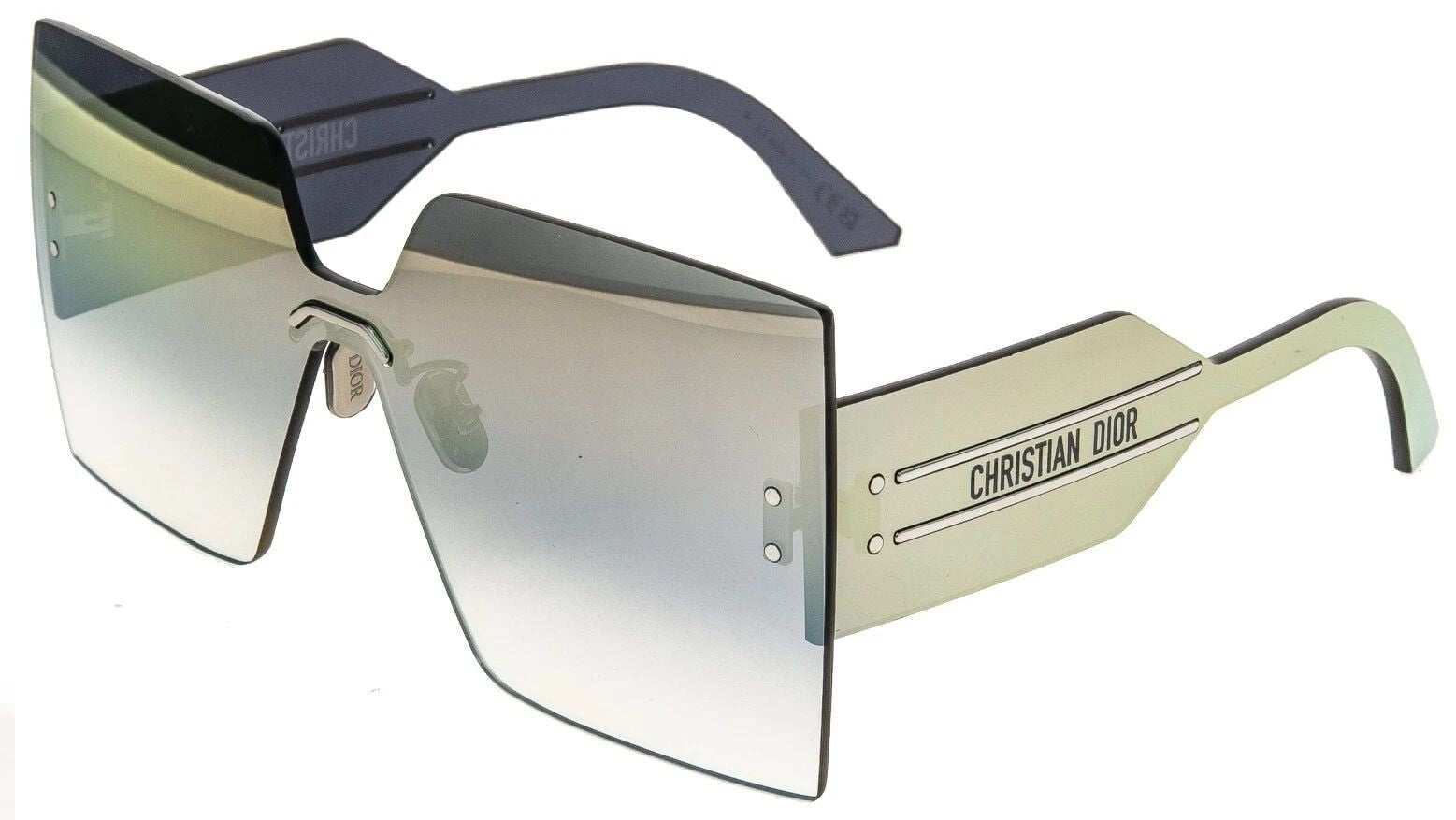 Dior DiorClub M5U Oversized Sunglasses in Mirror Grey – Designer