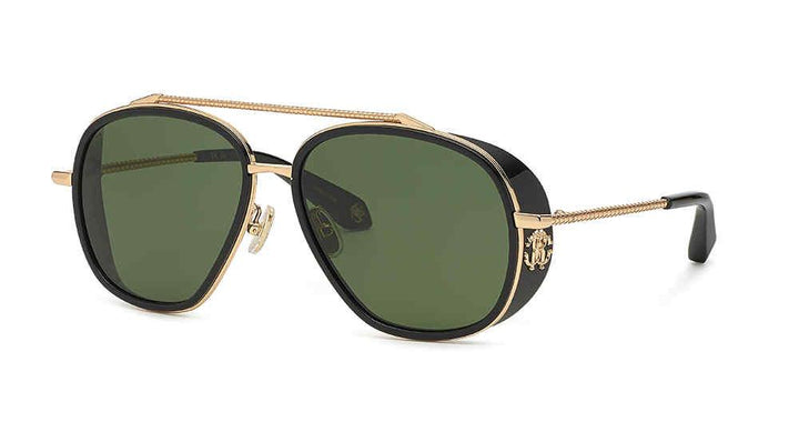 Roberto Cavalli SRC008M Black Aviator Sunglasses