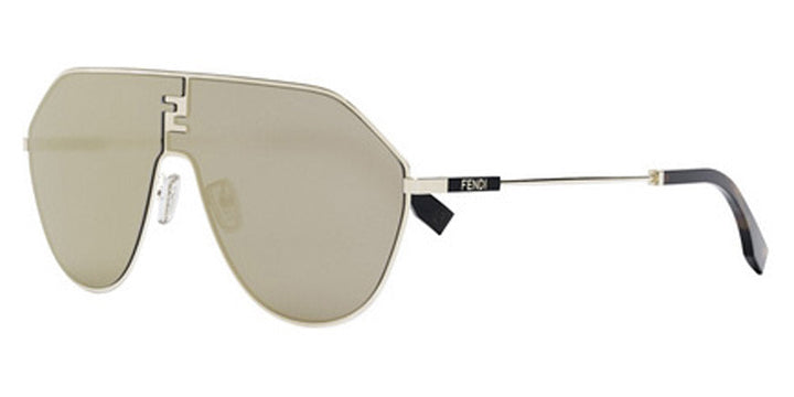 Fendi FE40080U Match Shield Sunglasses in Mirror Gold