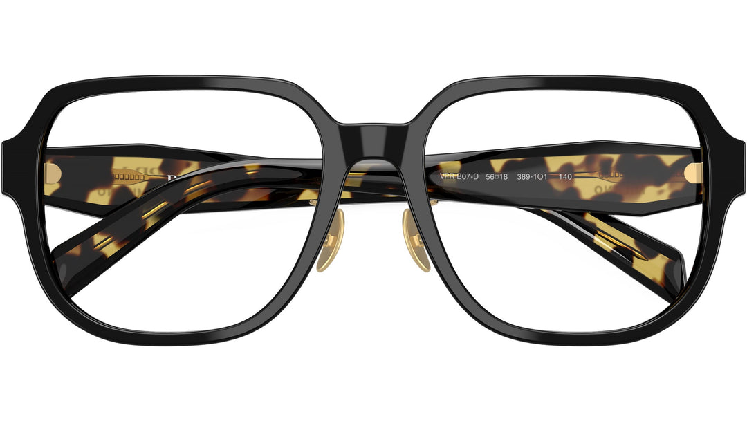 Prada PR B07VD Eyeglasses Frames in Black Havana