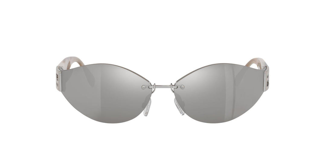 Fendi Baguette FE40159U Rimless Sunglasses in Silver Mirror