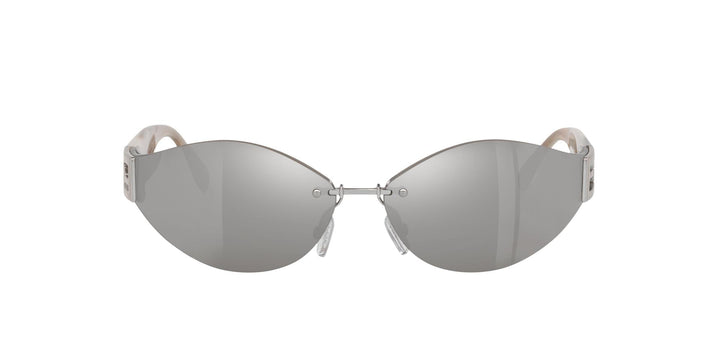 Fendi Baguette FE40159U Rimless Sunglasses in Silver Mirror