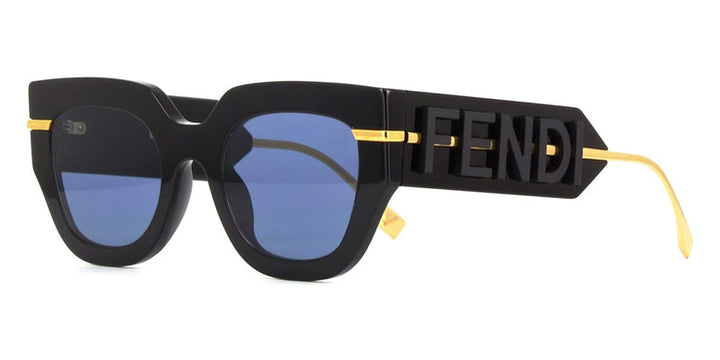 Fendi Fendigraphy FE40097I Black Logo Sunglasses