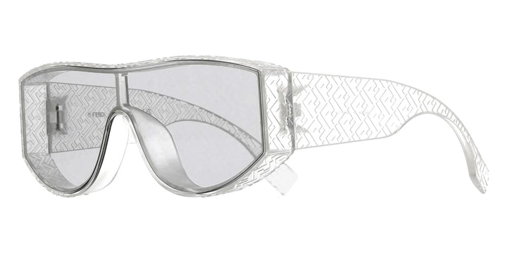 Fendi FE40128I Mask Sunglasses in Monogram Logo Transparent