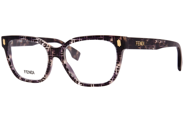 Fendi FE50055I Rectangular Frames in Monogram Logo