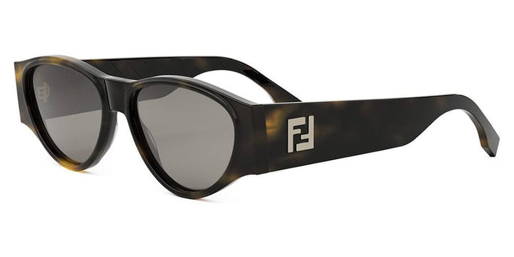 Fendi FE40158I FF Squared Sunglasses in Havana Brown