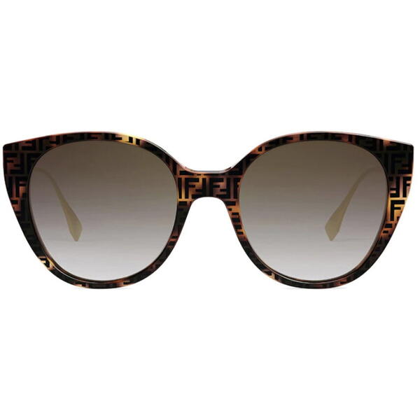 Fendi FE40047I Monogram Logo Cat Eye Sunglasses