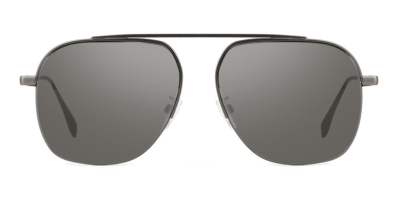 Fendi FE40005U Metal Aviator Sunglasses in Grey