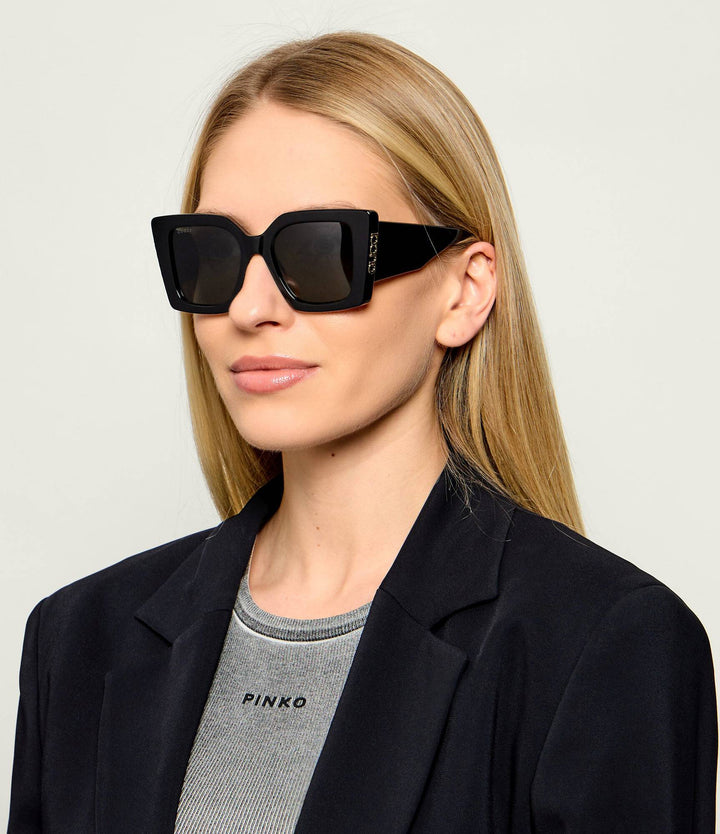 Gafas de sol extragrandes Gucci GG0817S con lentes grises 