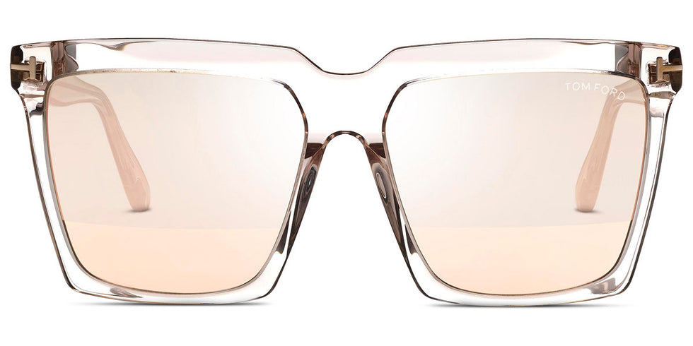 Tom Ford Sabrina FT0764 Transparent Mirror Square Sunglasses
