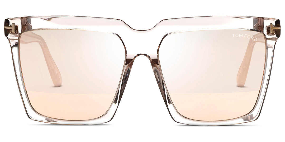 Tom Ford Sabrina FT0764 Square Sunglasses in Champagne – Designer