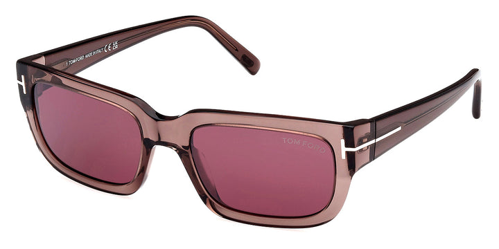 Tom Ford Ezra FT1075 Sunglasses in Shiny Light Brown