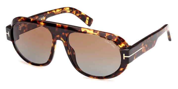 Tom Ford Blake sunglasses, havana tortoise frames with brown tinted lenses