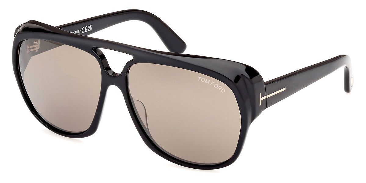 Tom Ford Jayden FT1103 Aviator in Black Smoke Mirror – Designer