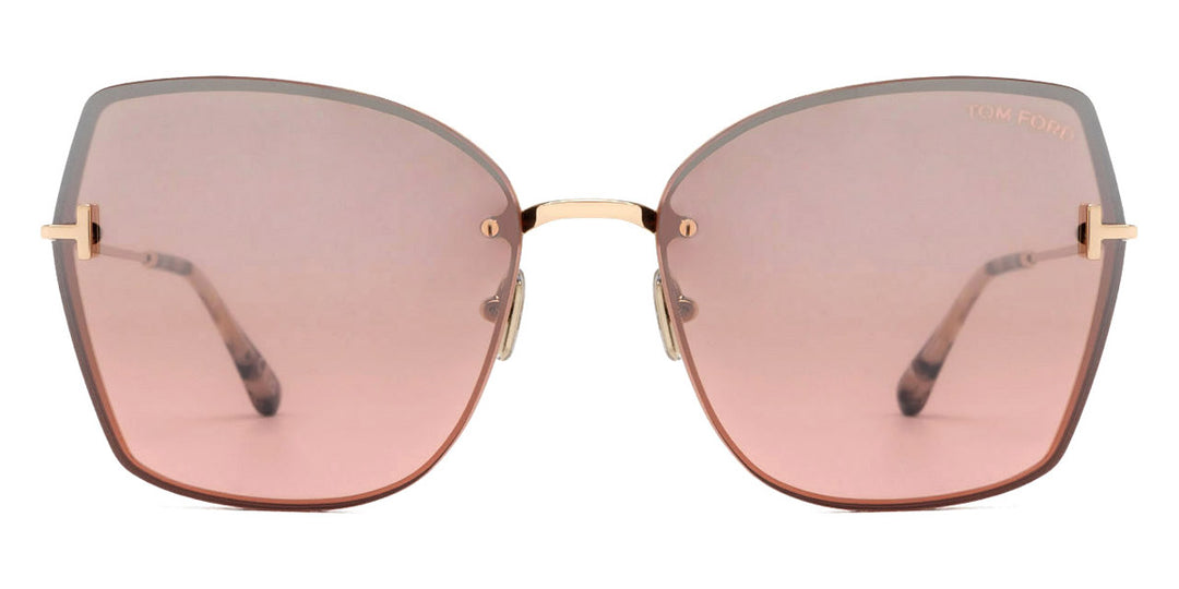 Tom Ford Nickie FT1107 Sunglasses in Mirror Rose