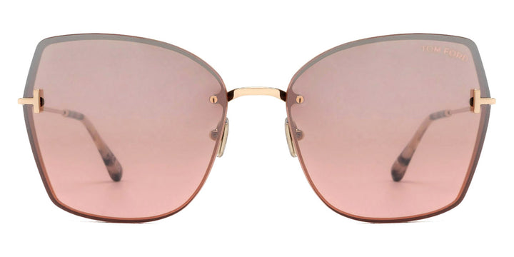 Tom Ford Nickie FT1107 Sunglasses in Mirror Rose