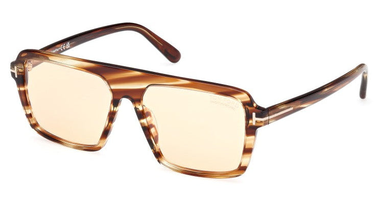 Tom Ford Vincent FT1176 Aviator Sunglasses in Tinted Brown - Designer Daydream