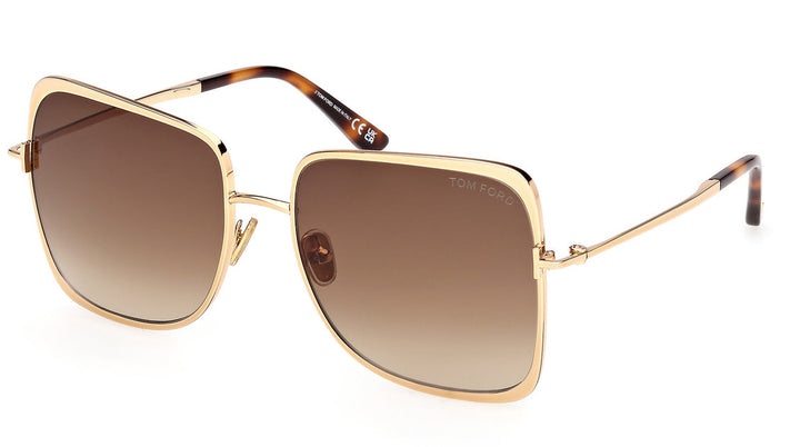 Tom Ford Tara FT1319 Sunglasses in Gold Brown