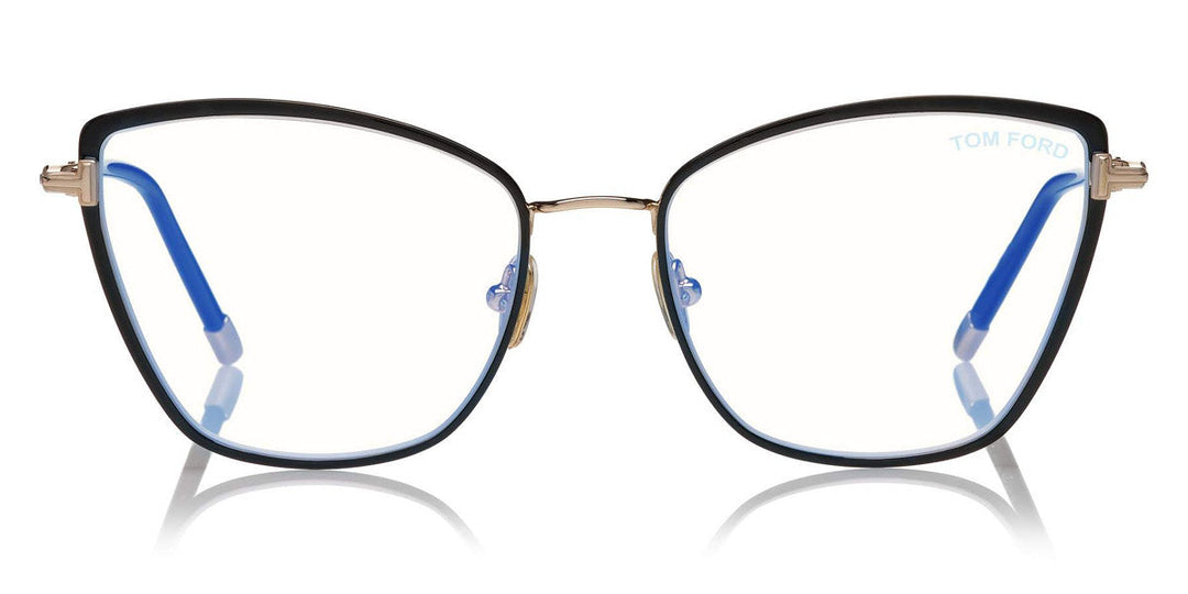 Tom Ford FT5740-B Black Bluelight Cat Eye Eyeglasses Frames
