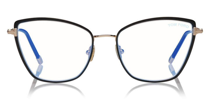 Tom Ford FT5740-B Black Bluelight Cat Eye Eyeglasses Frames