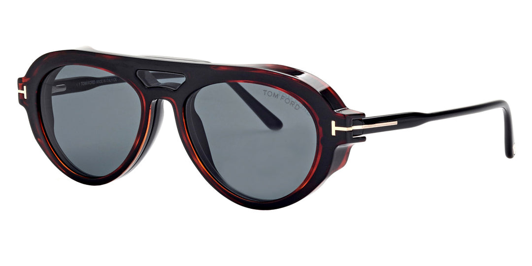 Tom Ford FT5760-B Black Clip On Bluelight Eyeglasses Frames