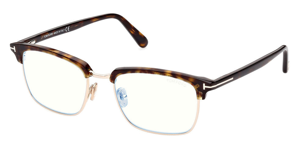 FT5801-B Brown Gold Rectangular Bluelight Frames