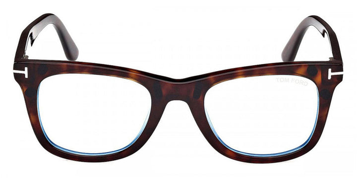 Tom Ford FT5970-B Clip On Square Sunglasses in Havana Brown