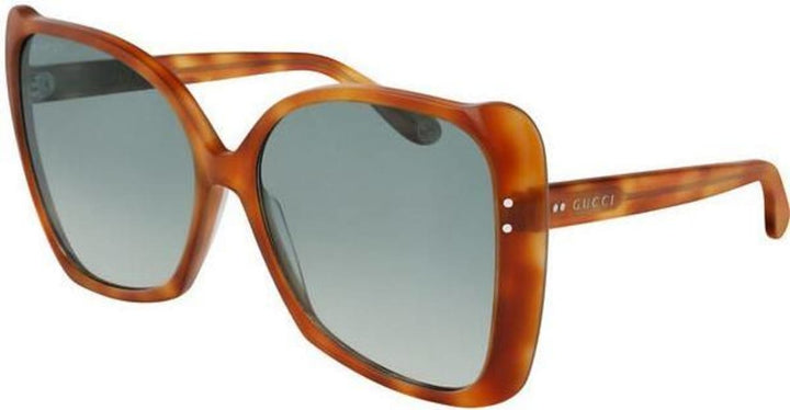 Gucci GG0471S Oversized Butterfly Sunglasses in Havana Brown