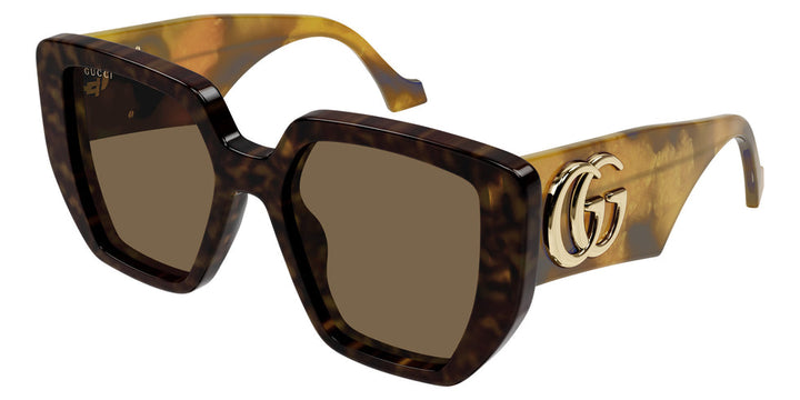 Gucci GG0956S Oversized Sunglasses in Havana Brown