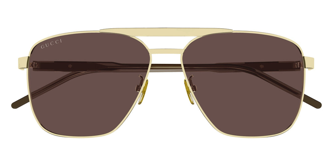 Gucci GG1164S Aviator Sunglasses in Gold Brown