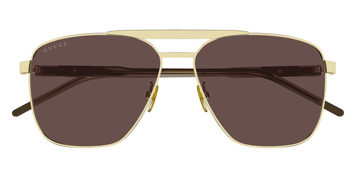 Gucci GG1164S Aviator Sunglasses in Gold Brown