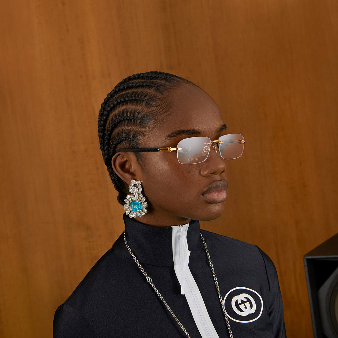 Gucci GG1221S Gafas de sol grises sin montura