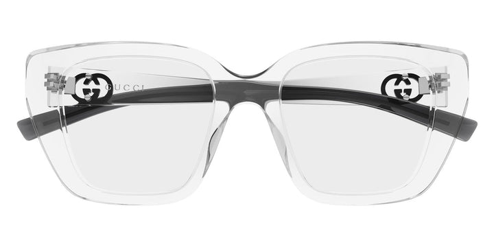 Gucci GG2028O Cat Eye Eyeglasses Frames in Transparent Clear