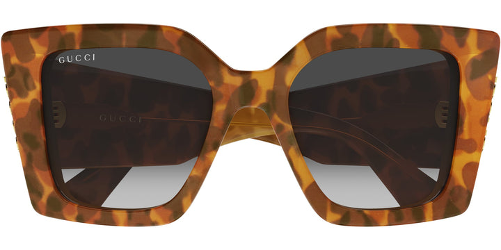 Gucci GG2039S Oversized Sunglasses in Spotted Brown