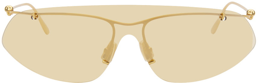 BV1272S Gold Knot Shield Sunglasses