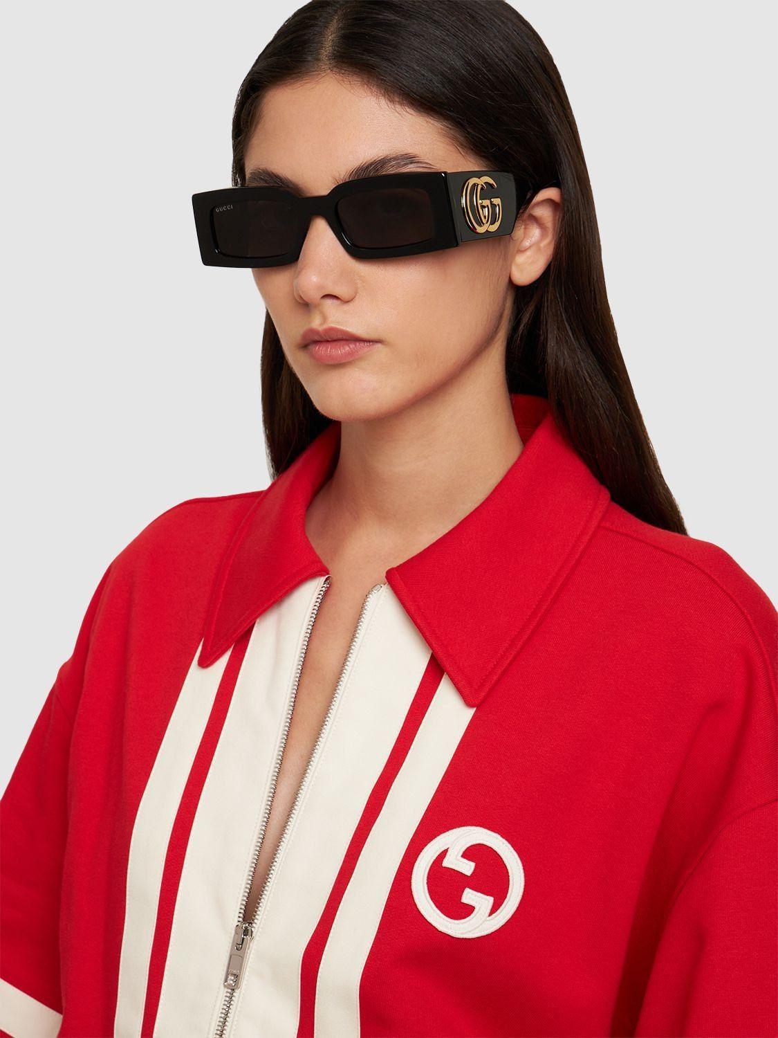 Gucci GG0896S 001 Women's Full Rim Black Square Frame Sunglasses -  Walmart.com